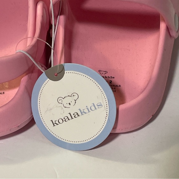 Koala Kids Pink Solid Clogs Slides Slip On Shoes Size 2 big Girls New - Picture 5 of 5